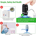 Miniatyrbild 5 av 5: 5 Gallons Elektrisk Bärbar Vattenkylare, Universal USB Laddningsbar Vattenflaska Pump För 2-5 Gallons Med 2