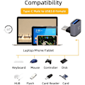 Miniatyrbillede 2 af 5: USB-C OTG Adapter, USB 3.0 Type A Hun til USB Type C Han OTG