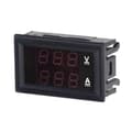 1 stycke (röd och blå 10A) DC0-100V 10A LED DC dubbel display