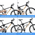 Miniatyrbillede 4 af 5: 2 stk. cykel flaskeholder, universel 360 graders rotation justerbar klapvogn kopholder uden skruer, til vogne, mountainbikes, gåstole, hjul