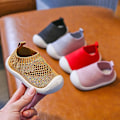 Miniatyrbild 3 av 5: Baby First-Walking Shoes 1-4 år Barn Skor Tränare Småbarn Spädbarn Pojkar Flickor Mjuk Sula Non Slip Canvas Andas Slip-on Sneakers