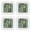 Miniatyrbillede 1 af 5: PAIRIER 4 stk. Mini LCD Digital Indendørs Hygrometer Termometer