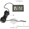 Miniatyrbillede 3 af 5: LCD Digital Display Termometre med Sugeskål, Digital
