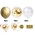 Miniatyrbilde 2 av 5: Gullballonger, 60 stykker Konfettigull Helium Ballonger, Metalliske