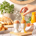Miniatyrbillede 3 af 5: Argon Tableware Æggebægre Sæt - Porcelæn Kopper til Bløde og Hårde Æg