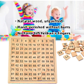 Pikkukuva 2 / 5: Montessori-palapelit Matemaattinen Puinen Numerolauta 1-100