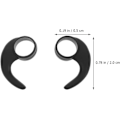Miniatyrbillede 3 af 5: 6 stk. silikone ørehooks til in-ear hovedtelefoner kaliber 10mm
