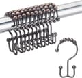 12 stycken duschdraperihakar rostfria duschdraperi