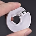 Miniatyrbillede 2 af 4: 5 stk. Plastik Radiator Rør Dæksler Hvid Stærk Rørkrave