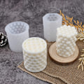 Miniatyrbillede 2 af 4: 2 stk. Boblelysform Cylindrisk Lys Silikonform DIY