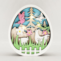 Miniatyrbild 1 av 5: 1 träägg hantverk kreativ vår fjäril kalkon LED