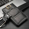 Bæltehylster til mænd, læder mobiltelefon bæltetaske til universal