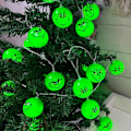 Miniatyrbillede 3 af 5: Grinch Julepynt, 40 LED 19,6 Ft Batteridrevet Julelys med Timer, 8 Tilstande Grinch Julelys
