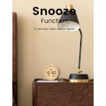 Miniatyrbild 5 av 5: Träväckarklocka Sängbord med LCD-bakgrundsbelysning, Temperaturvisning, Snooze-funktion, 3 AAA Batteridriven Klocka för