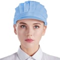 Miniatyrbillede 2 af 5: 3 stk. Kokkeberet Unisex Køkkenhat med Mesh til Arbejde