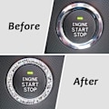 Miniatyrbillede 2 af 5: 2 stk. Push Start-knapper Bling Ringe Auto Bil Motor Start Stop