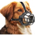 Miniatyrbillede 1 af 5: Hunde snude, Snude, Kurv snude til små, mellemstore og store hunde med justerbare stropper (størrelse 2, sort)