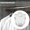 Miniatyrbillede 2 af 5: 4 Pak Flange Stangbeslag (22mm), Zink Legering Gardinstangbeslag