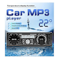 Miniatyrbillede 4 af 5: 1din bilstereo Mp3-afspiller i instrumentbræt bilradio Bluetooth Usb/ Aux I