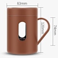 Miniatyrbild 2 av 5: 1 st (Rosa) Självvirvlande Kaffe Mugg Smart Varm Dryck Mixer