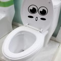 Pikkukuva 4 / 4: Suuret silmät o suu WC-tarrat, seinätarrat WC:hen, kylpyhuoneeseen