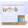 Miniatyrbilde 2 av 4: 2024 Skrivebords kalender på engelsk, multifunksjonell og praktisk arrangør