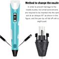 Miniatyrbillede 2 af 5: 1 stk. 3D-printer penhoveddyser, 3D-printer pen
