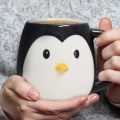 Miniatyrbilde 4 av 4: 1 pingvinkopp med pingvinhode, 360 ml kapasitet, keramisk kopp