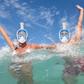Miniatyrbillede 5 af 5: 1 stk (Bao blå) Snorkelmaske, fuld ansigts snorkelmaske med