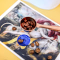 Miniatyrbillede 4 af 5: 2 stk. sølv + rosenguld kaffeskeer med poseclips