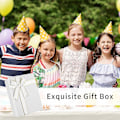 Miniatyrbild 5 av 5: (22,5*16*8,5cm, Vit) Presentförpackning, Liten Kartonglåda, Presentaskar med Lock för Jul, Födelsedag, Fest, Presentinslagning