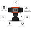 Miniatyrbilde 5 av 5: Webcast 720P USB HD-kamera for bærbare datamaskiner HD-webkamera Mikrofon