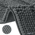 Miniatyrbild 5 av 5: 40×60cm, Grå Extra Absorberande Badmatta Mikrofiber Chenille Dusch
