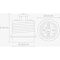 Miniatyrbillede 5 af 5: 4x sokkeladapter - E40 til E27 sokkelkonverter - E27 sokkellampeholderadapter til halogen LED-pære