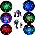Miniatyrbillede 2 af 5: LED discokugle lys roterende effekt discokugle Party lys med
