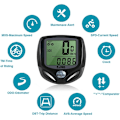 Miniatyrbillede 3 af 5: Trådløs cykelcomputer Vandtæt cykel Tacho Funktioner LCD Odometer
