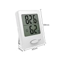Miniatyrbillede 1 af 4: 2 stk. Indendørs termometer, bærbar fugtigheds- og temperaturmåler, letlæseligt mini-have termometer, have termo-hygrometer hjemmekontor køkken