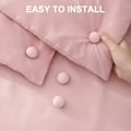 Miniatyrbillede 5 af 5: 8 stk. Pink Needless svampedækkenholder Plastikstof