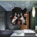 Miniatyrbilde 1 av 5: 3D Halloween Veggdekor Skumle Halloween Zombie Vegg Gulv