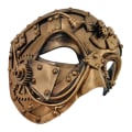 Miniatyrbilde 3 av 3: Et stykke gull steampunk metall cyborg venetiansk maske