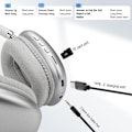 Pikkukuva 4 / 5: Langattomat Bluetooth-kuulokkeet, jopa 28 tunnin akunkesto (hopea)
