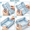 Miniatyrbilde 3 av 5: 4 stk (5,7x3,8x2,2 tommer) Mini sammenleggbare skrivebords kasser Oppbevaringsboks,