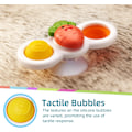 Miniatyrbilde 2 av 5: Sterke sugekopp Fidget Spinnerz sensoriske badeleker for baby 6 1