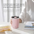Miniatyrbild 5 av 5: Rosa självomrörande mugg automatisk magnetisk rostfritt stål kaffemugg elektrisk blandningsmugg hemmakontor reseomrörningskopp lämplig för kaffe/mjölk/varm choklad