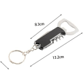 Miniatyrbillede 4 af 5: To dobbeltfunktionelle flaskeåbner nøglering Vinkork nøglering