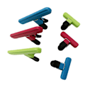 Miniatyrbilde 4 av 4: 6-pakning med klips til chipposer, 6 tommer store klips i assorterte farger til mat, snacks, poser og papir, kraftige plastforseglinger