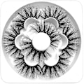 Pikkukuva 1 / 5: Tekoeyelashesit käsintehdyt ripset 25mm 8d Pörröinen tilavuus Dramaattinen Wispy Pitkät Tekoeyelashes Pehmeät Uudelleenkäytettävät Tekoeyelashes Pakkaus 4 Paria D