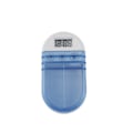 Miniatyrbillede 1 af 5: 1 stk (Blå) Elektronisk Timerpåmindelse Dobbeltgitter Medicinboks