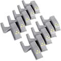 Miniatyrbillede 1 af 5: Dww-10 stk. LED-hængselssensorlys til skab, skab, køkken, natlampe, garderobeskab, natlys (koldt hvidt)