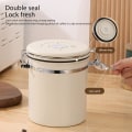 Miniatyrbillede 4 af 5: 1 stk (1,2 L) Lufttæt Kaffebeholder, 304 Rustfrit Stål Kaffe